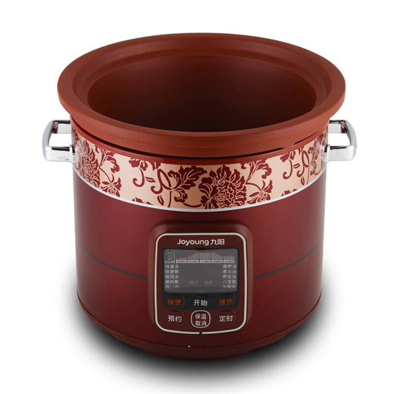 九阳joyoung电炖锅紫砂锅4升煲汤煮粥锅养生电砂锅可预约紫色