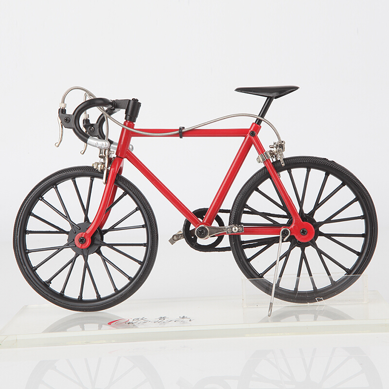 创意生日拼装玩具自行车模型diy合金儿童模型自行车新年情人节