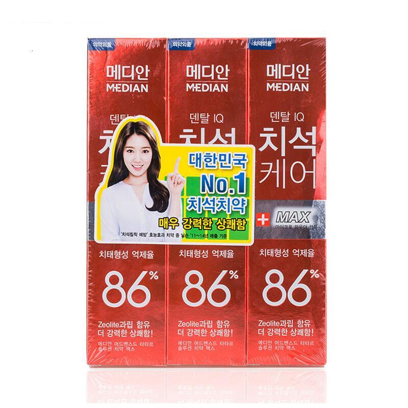 Amore 爱茉莉美迪安86%焕白洁净牙膏120g*3支 焕白祛渍 多重功效牙膏清新口气 韩国原装进口