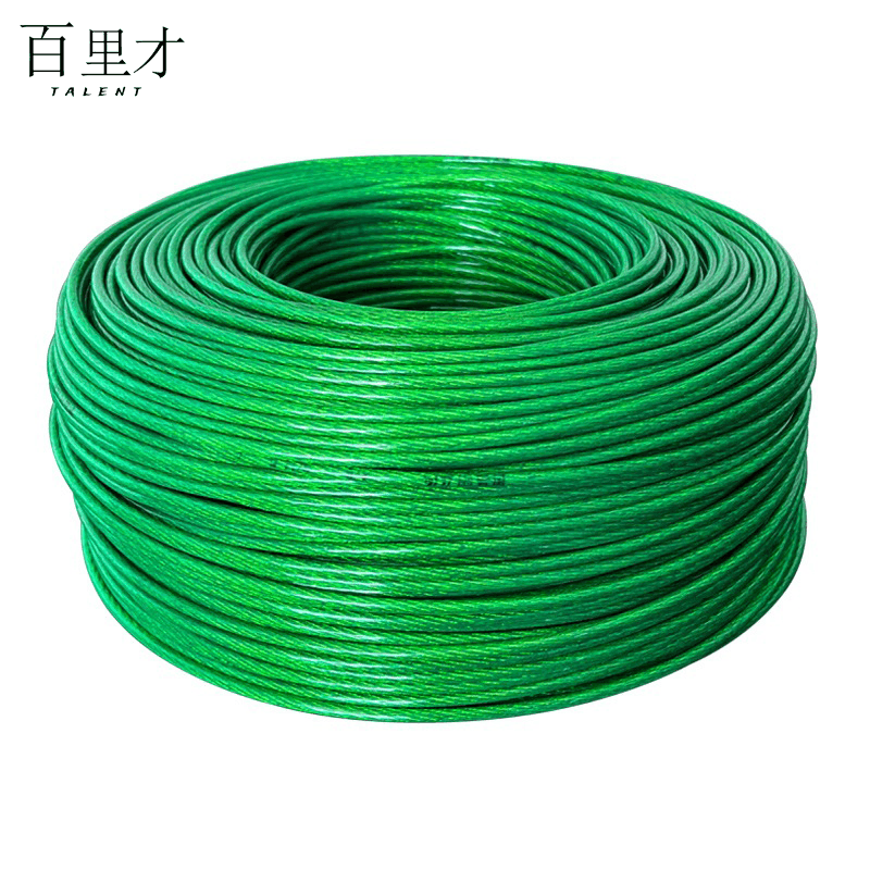 百里才 包塑钢丝绳 8mm 米图片