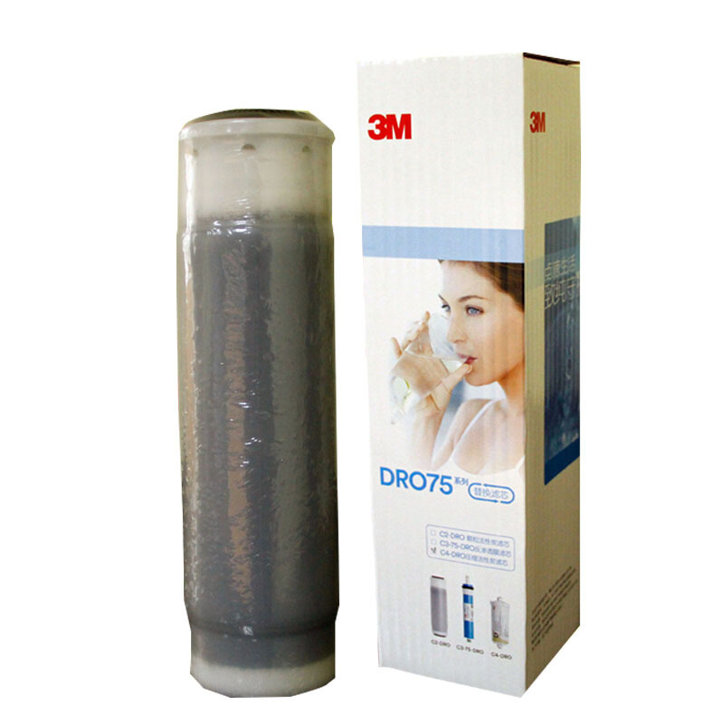 3M 纯水机反渗透净水器净水机 直饮机 陶氏RO膜净水设备 纯水机第二级活性炭滤芯C2-DRO 12月左右