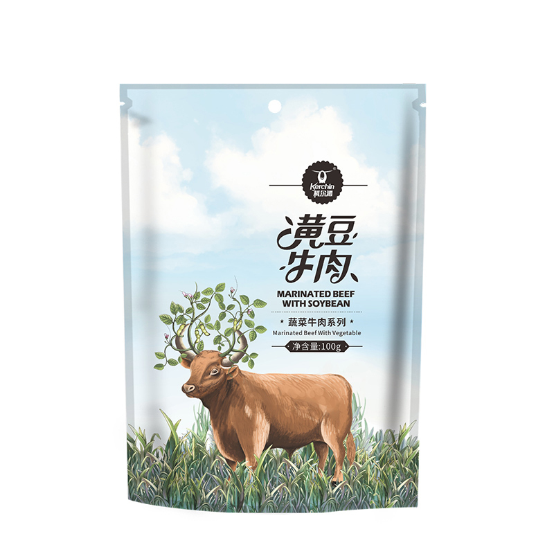科尔沁 休闲肉脯零食 黄豆牛肉 100g 内蒙古特产