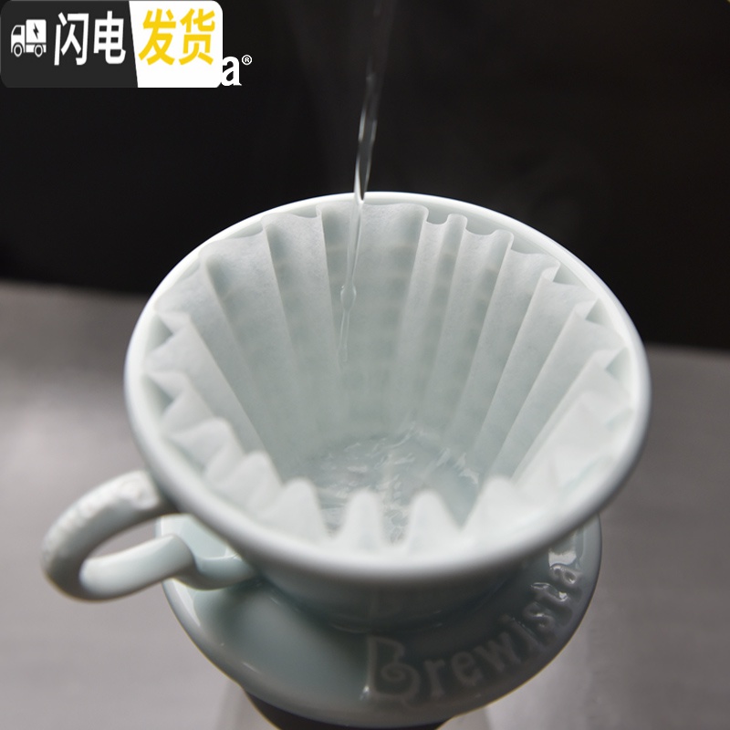 三维工匠蛋糕型手冲咖啡滤纸滴滤式波浪型过滤咖啡纸bonavita 2~4人份#4量贩包/100片咖啡器具高清大图