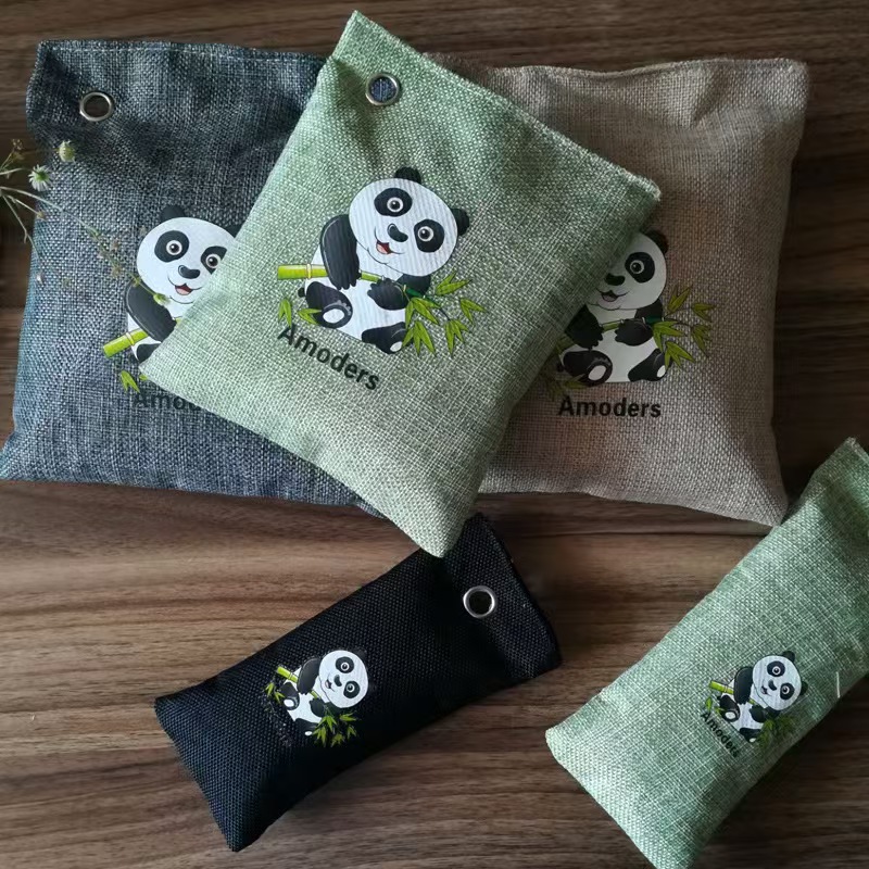 山水本色 麻布碳包竹炭包活性炭 500克 包高清大图