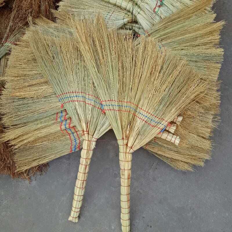 礼千初 高粱扫把脱壳金丝苗无壳扫把硬扫帚懒人笤帚大扫把小笤帚手编高清大图