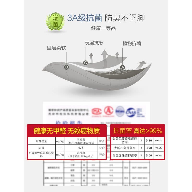 恒源祥男士袜子纯棉中筒春秋透气长筒全棉秋冬长袜潮图片