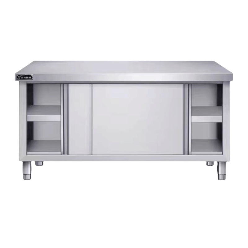 酷美智悦 不锈钢单通办公桌 1800*700*800mm 组高清大图