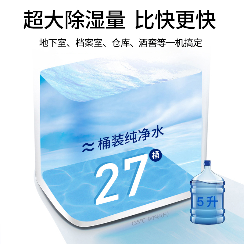 德业(Deye)工业除湿机350㎡家用DY-6105EB 大功率抽湿机别墅地下室除湿器仓库车间配电房除潮吸湿器高清大图