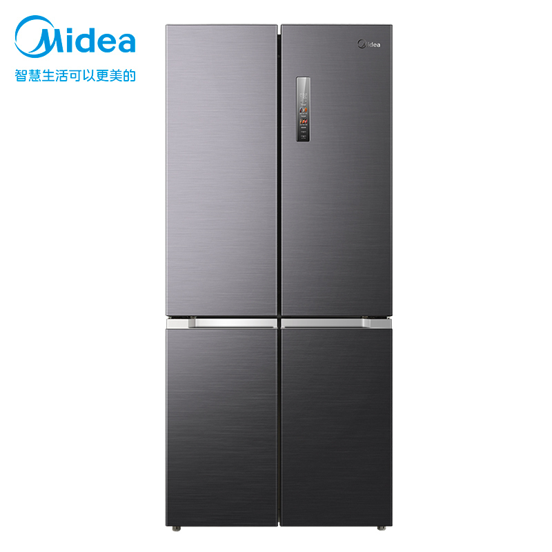 美的(Midea)9分钟急速净味529升一级变频十字四门冰箱大容量家用除菌超薄无霜智能BCD-529WSPZM(E)高清大图