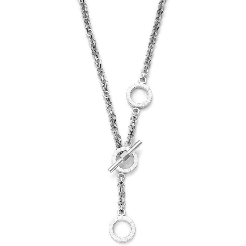 Emporio Armani双层蜂巢项链优雅易搭不锈钢女式简约百搭饰品图片