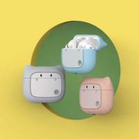 ZMI紫米PurPods Pro耳机保护套真无线蓝牙耳机可爱硅胶创意保护软壳充电仓卡通全包保护壳(粉色)