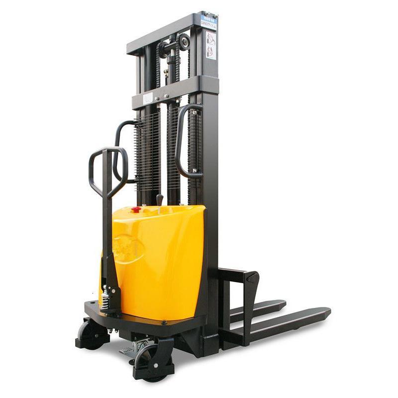 吨2吨小型铲车液压车升高车装卸车搬运车半电动充电式1吨升高16米视频