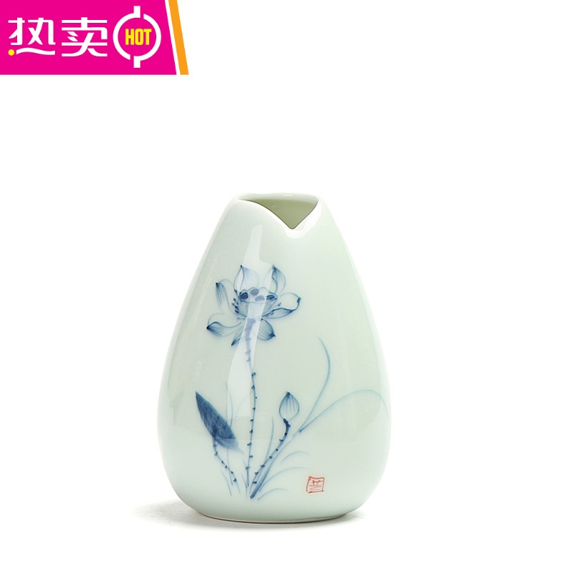 封后 Fenghou 花瓶 花艺手绘青瓷创意摆件个性时尚小花瓶家居茶道装饰品水培花插小花器fenghou 器行01a 价格图片品牌报价 苏宁易购梦舟家居生活专营店