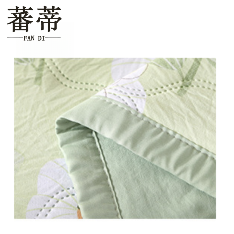 蕃蒂空调被薄被水洗棉夏被条高清大图