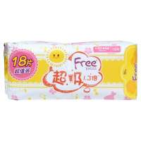 Free飞厚吸1.3倍纤薄棉柔表层卫生巾18片