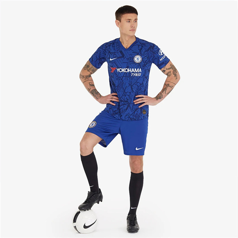Nike 耐克官方2019/20 赛季切尔西主客场男子通用足球球迷短裤 夏季 AJ5703-494