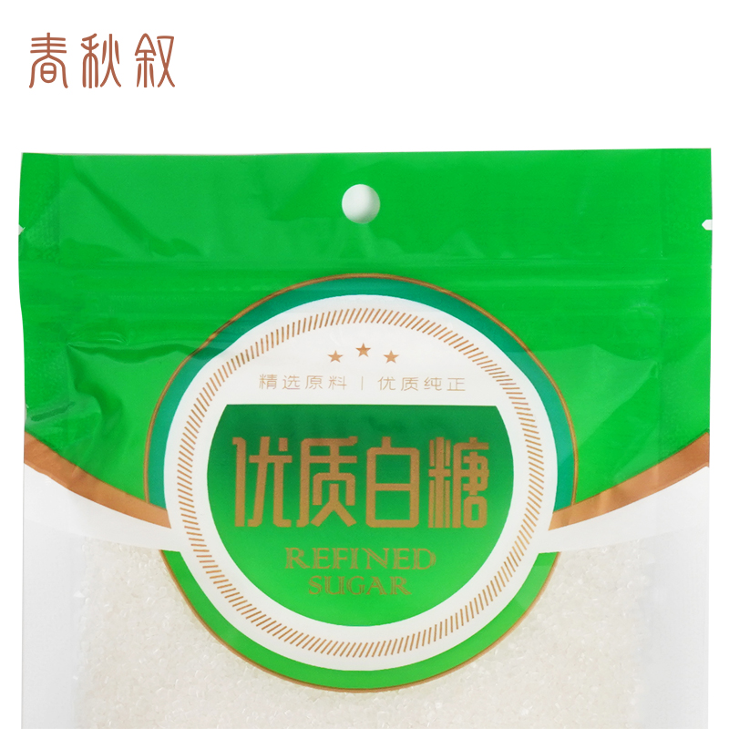春秋叙 优质白糖 500g/袋高清大图