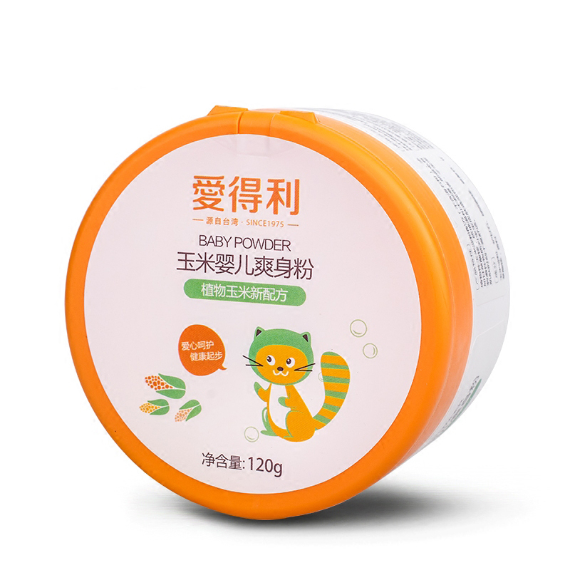 爱得利(IVORY)玉米婴儿爽身粉BA-201带粉扑 120g 适用人群:婴儿
