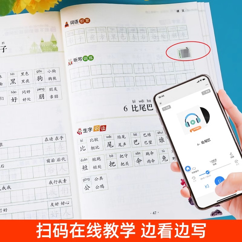 语文同步字帖课课练 一年级下 [正版]语文同步字帖1一2二3三4四5五6六年级上下册小学生英语字帖看拼音写词语小学语文阅高清大图