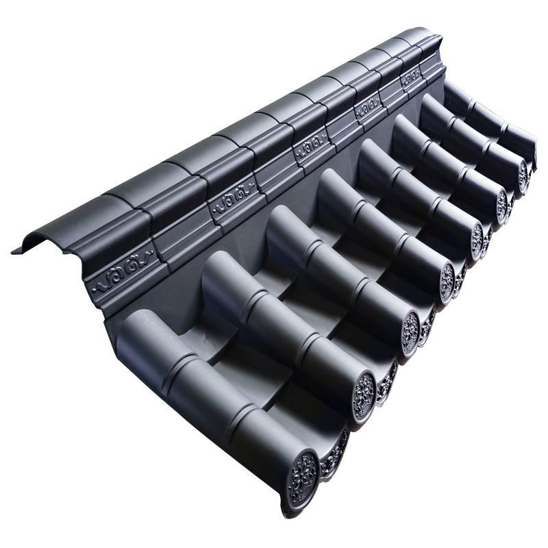 双面一体围墙墙头瓦仿古围墙瓦徽派中式马头墙瓦树脂瓦塑料瓦装饰