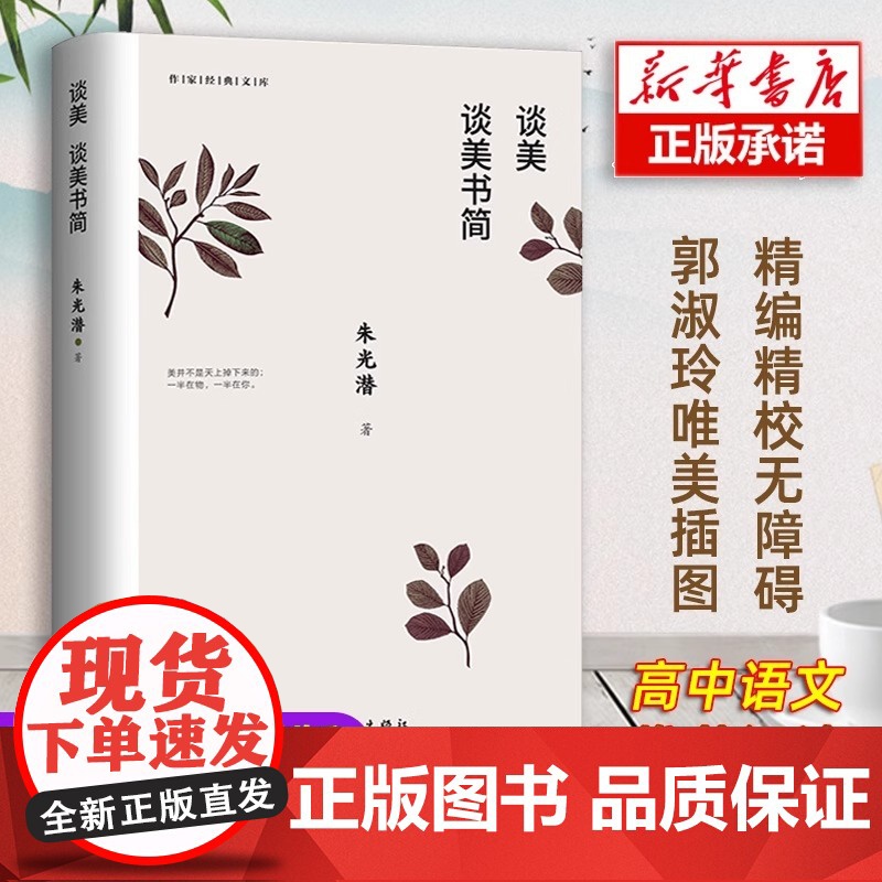谈美 谈美书简 作家经典文库 朱光潜著 无删节 收录谈美和谈美书简全部篇目 著名艺术家郭淑玲唯美插图 正版书籍高清大图
