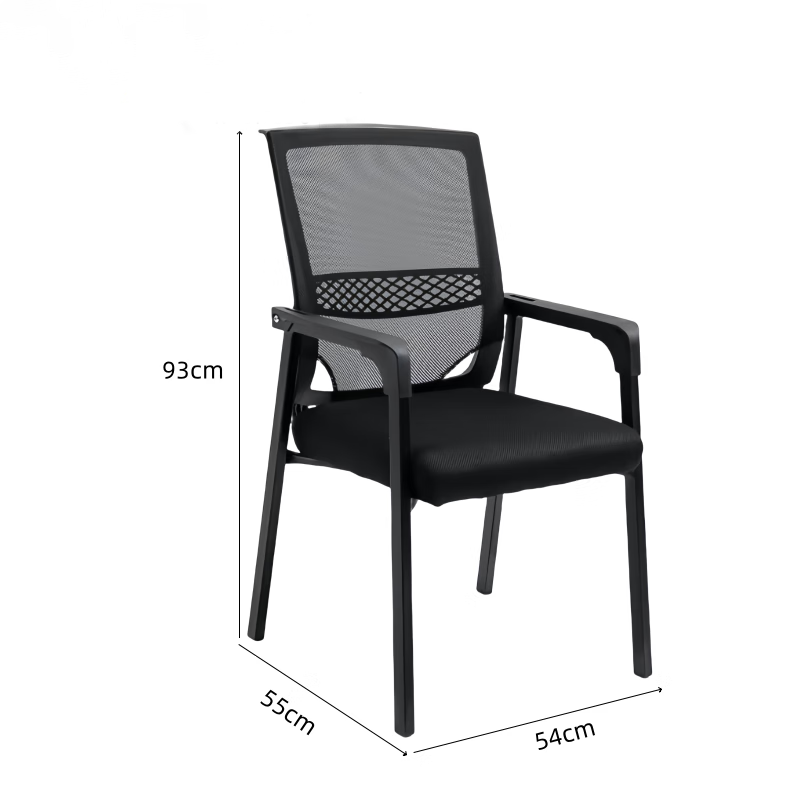 戴劲人体工学镂空电脑椅舒适久坐职员椅电竞椅宿舍升降办公椅J-8高清大图