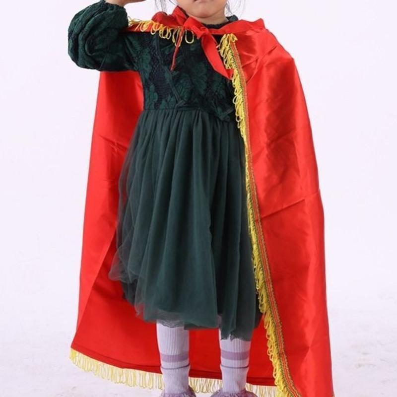 黄色披风儿童学生鼓号队表演指挥员服装配饰黄色披风少先队指挥手贡缎