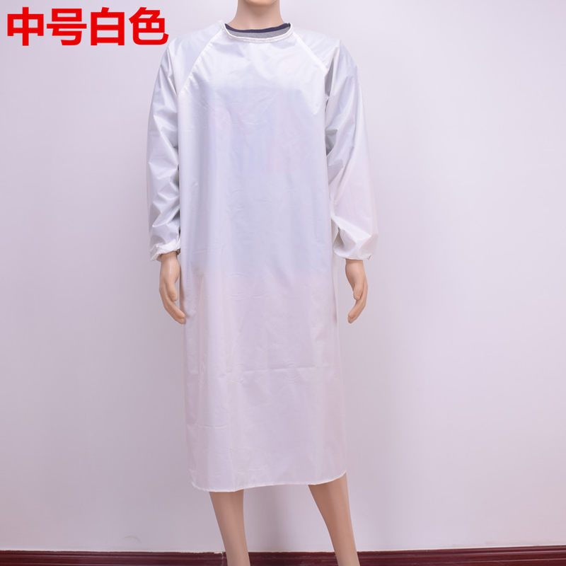 软皮围裙防水产餐饮专用洗碗食堂防油厨房女耐酸碱防尘罩衣工作男