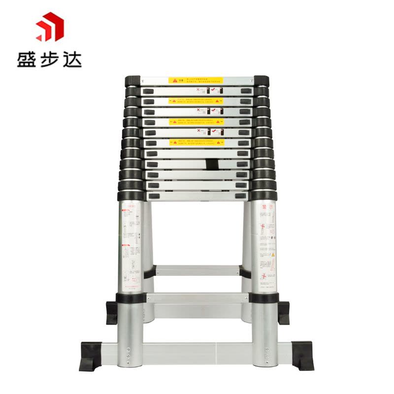 盛步达铝合金竹节人字梯伸缩梯子5米 s-d5s(个)图片