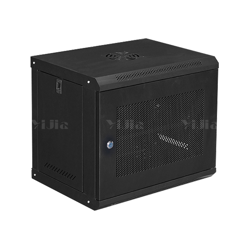 翌嘉 YJ5011648壁挂网络机柜网线理线柜 9u网门黑色高清大图