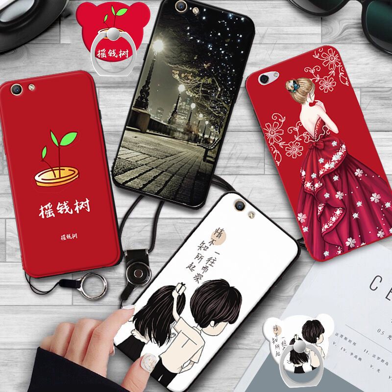 oppor9s手机壳oppor9s软胶oppo磨砂0pp0r9sk全包边r9st钢化膜防摔灯火