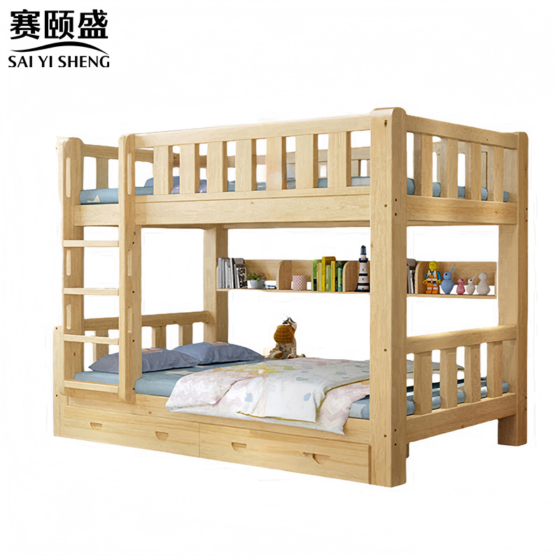 赛颐盛实木高低床2000*1500*1700mm张高清大图