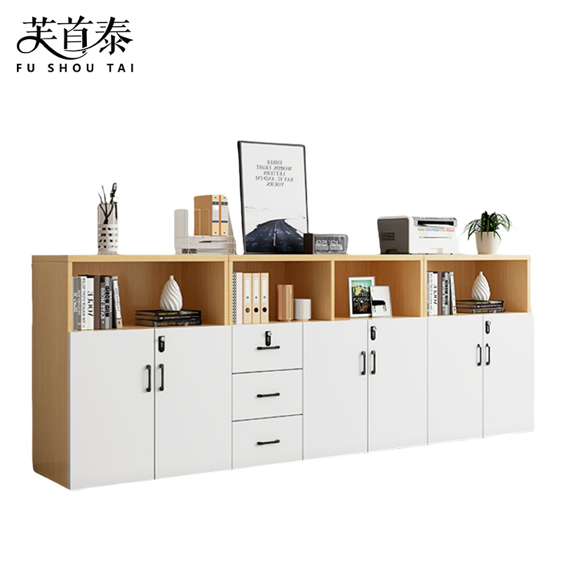 芙首泰矮柜资料柜6门3抽280*40*109cm台高清大图