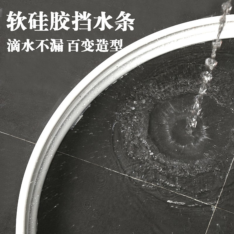 卫生间防水帘磁性浴帘套装免打孔浴室帘子挂帘淋浴挂帘浴帘布 三维工匠