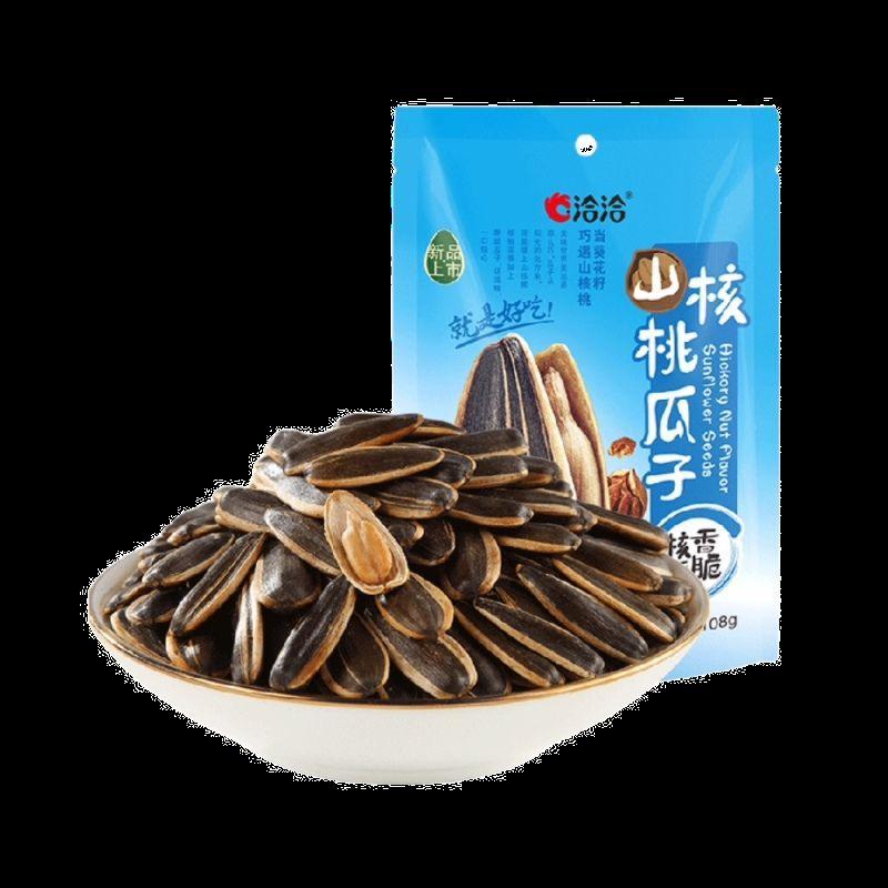 年货精选好物满199减120洽洽焦糖山核桃瓜子108g袋小包装大颗粒葵花籽