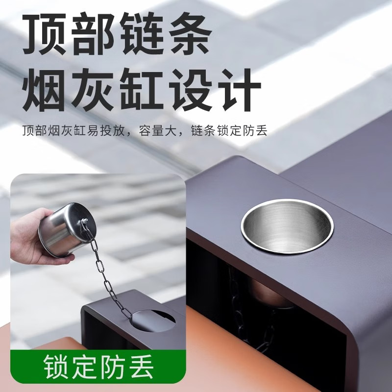 鑫金虎 户外分类垃圾桶室外不锈钢双桶两分类垃圾桶高清大图