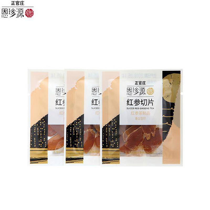 正官庄恩珍源东北长白山红参切片3g*20包 五年高丽参 切片参 泡参茶(Korean Red Ginseng)