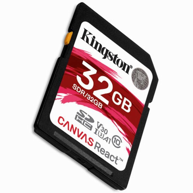 金士顿(Kingston) SD卡32G 红卡A1 U3 V30 SDR/32G(读100m/s写70m/s)