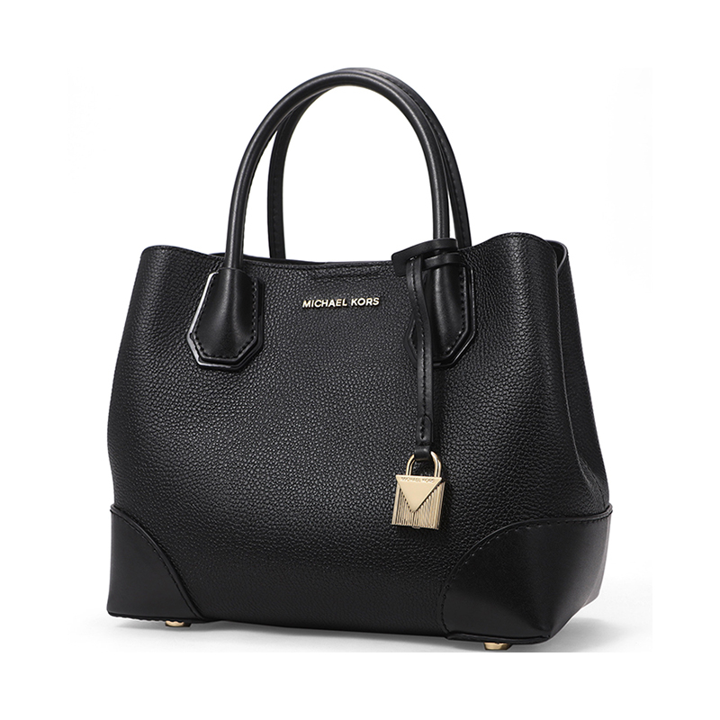 Michael Kors/迈克·科尔斯女士小号MERCERGALLERY系列牛皮托特包30H7GZ5T1T黑色001