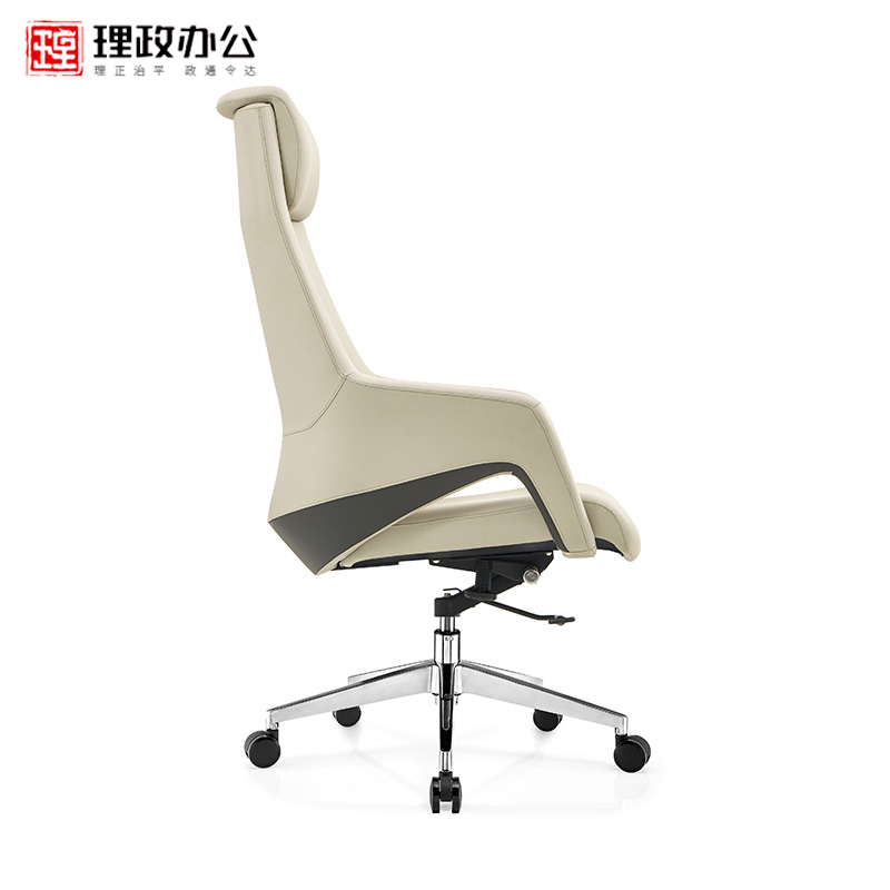 [理政]办公家具 皮质老板椅 660*470*1220(单位:mm)高清大图