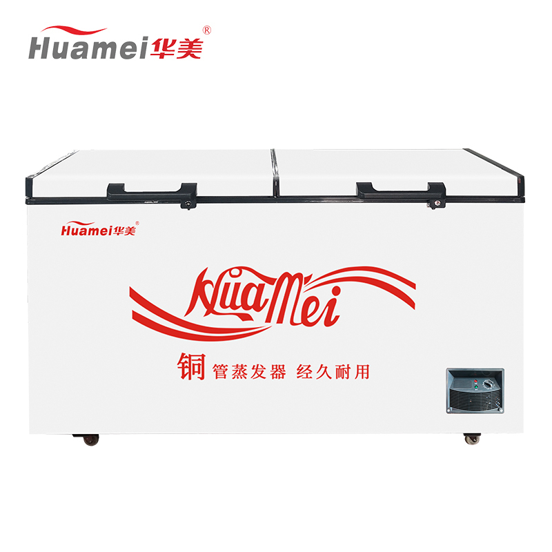 华美(Huamei)BC/BD-468升厨房商用保鲜设备 顶开门冰柜 冷藏冷冻转换 节能单温冰箱 家用商用卧式冷柜展示柜