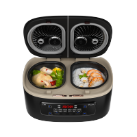 非煮不可（Fitcooker）迷你电饭煲2.5L*2智能小电饭锅双胆电饭煲多功能电饭锅24小时预约家用2-6人带蒸笼