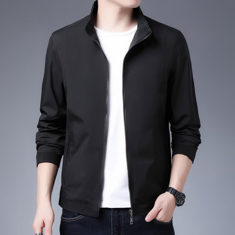 罗蒙秋装男士外套春秋休闲夹克男宽松夏季男装上衣男