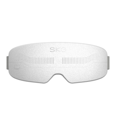 SKG 眼部按摩仪 穴位恒温热敷 分区按摩 眼睛睡眠眼罩 E4 Pro 灰白色