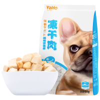 YAHO亚禾 狗狗零食冻干鸡肉块幼犬成犬鸡胸肉训练奖励泰迪比熊60g 狗零食 混合味