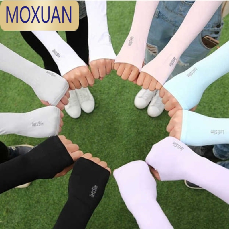 MOXUAN防晒手套护臂套袖女夏季冰丝手臂袖子薄款开车冰爽袖套男