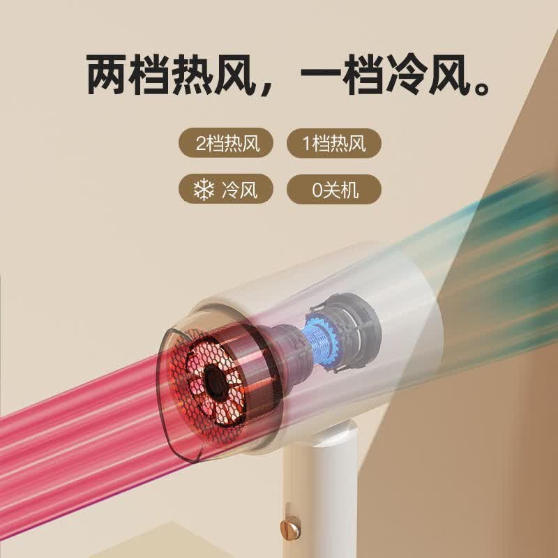 雷瓦RIWA强力800W电吹风智能过热保护便携家用美发神器高清大图