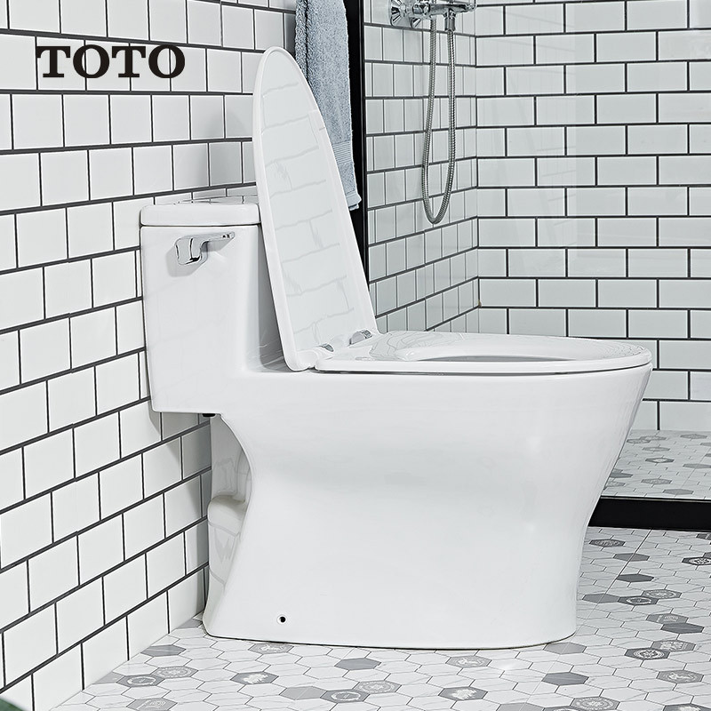 TOTO卫浴 超漩式冲水马桶 智洁釉面连体3.8L节水坐便器CW188REB