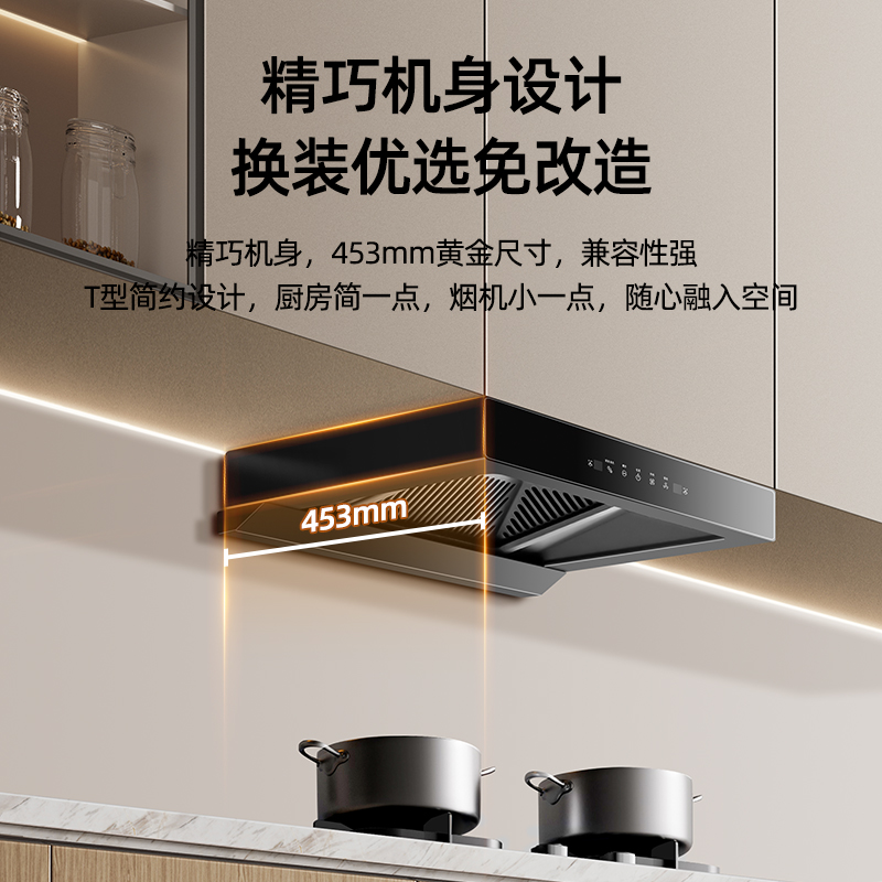 樱雪(INSE)F2528抽油烟机家用 欧式顶吸式油烟机T型抽烟机23立方爆炒大风量排烟机一级能效一键自清洗高清大图