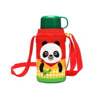 乐扣乐扣(LOCK&LOCK)保温杯儿童带吸管水杯不锈钢杯子宝宝便携水壶550ml 卡通图案LHC1435